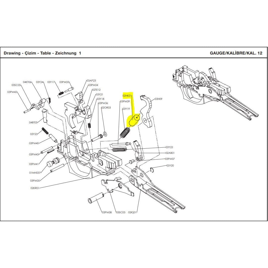 Retay Semiauto Small Parts