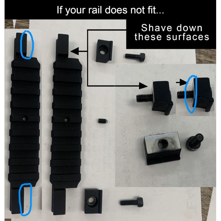 RETAY ULTRA LOW PROFILE Picatinny/Weaver Rail For Dovetail Rail Mount