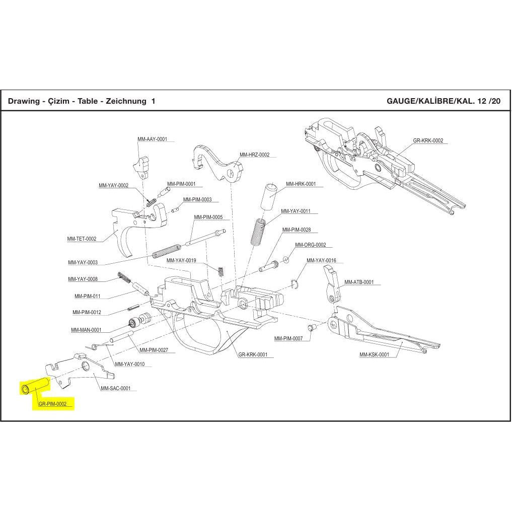 Retay Semiauto Small Parts