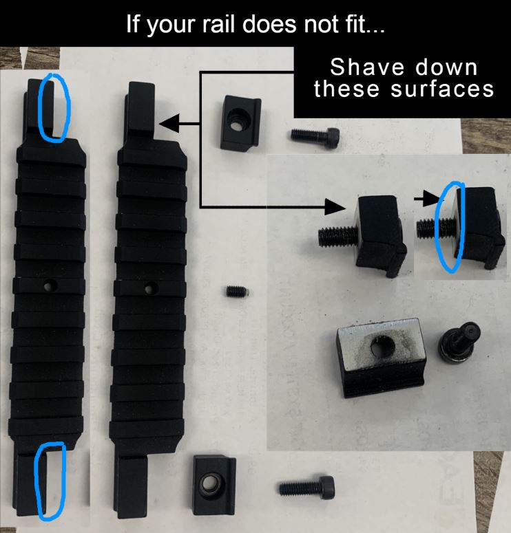 RETAY ULTRA LOW PROFILE Picatinny/Weaver Rail For Dovetail Rail Mount
