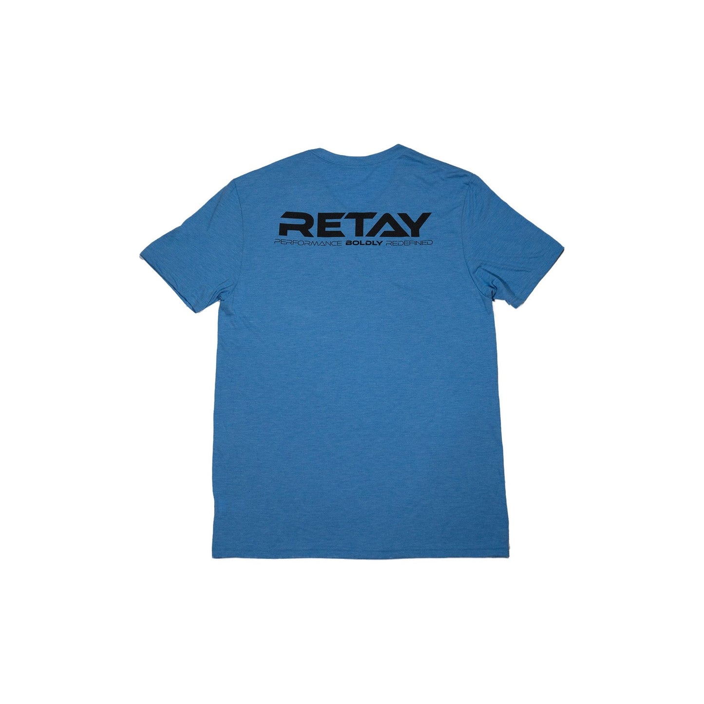 Men's RETAY Logo V-Neck Tee Azure Blue